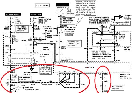 POWER DISTRIBUTION – Mercury Grand Marquis GS 1997 – 